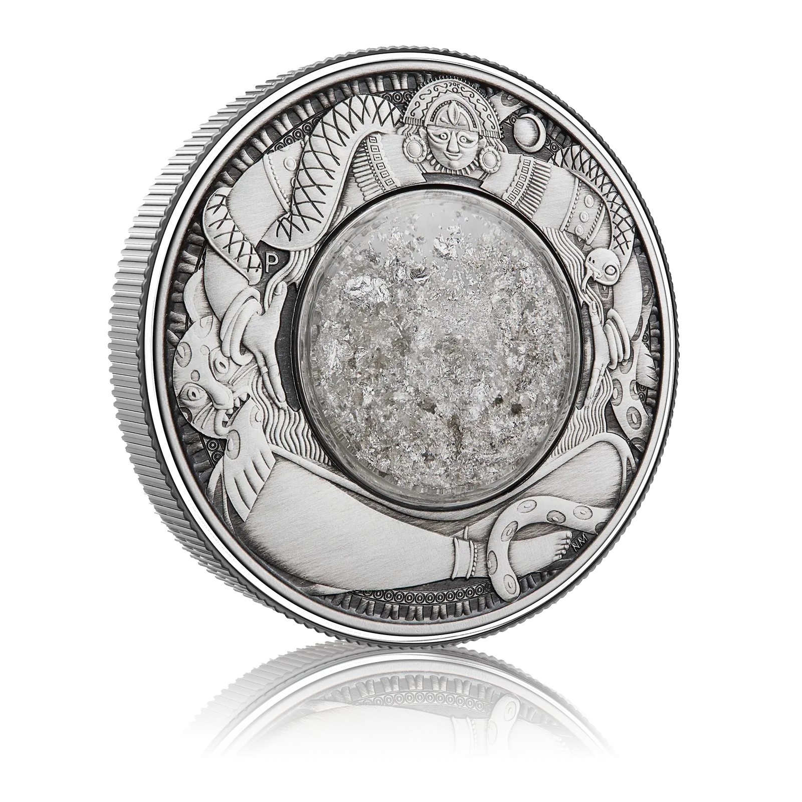 2oz Silver Antiqued Coin Tears of the Moon (2021) 4